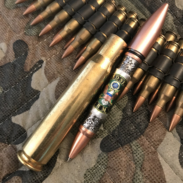 US Army Retirement Gift Idea Pen 50 Cal