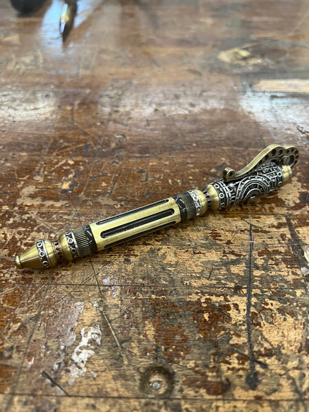 Brass Steampunk Click Pen