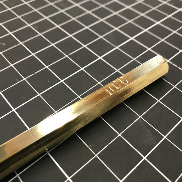 Brass Scribe Close Up