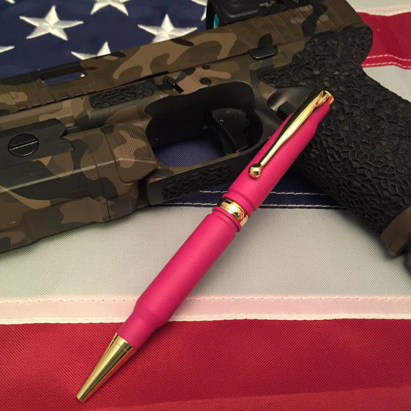 Pink Cerakoted Bullet Pen Gift