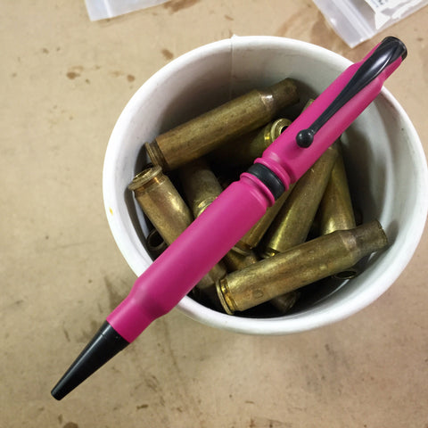 Hot Pink Bullet Pen for shooting competition