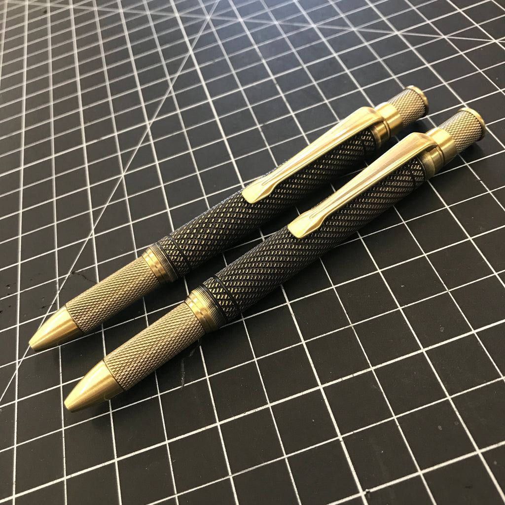 Knurled Handmade Click Pens