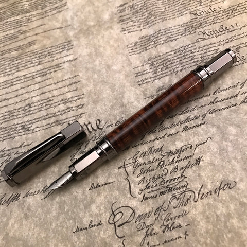 Koa Wood Fountain Ink Pen Hand Made