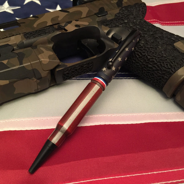 American flag patriots pen