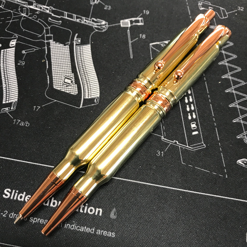 Brass and Copper Bullet 308 Casing Pen